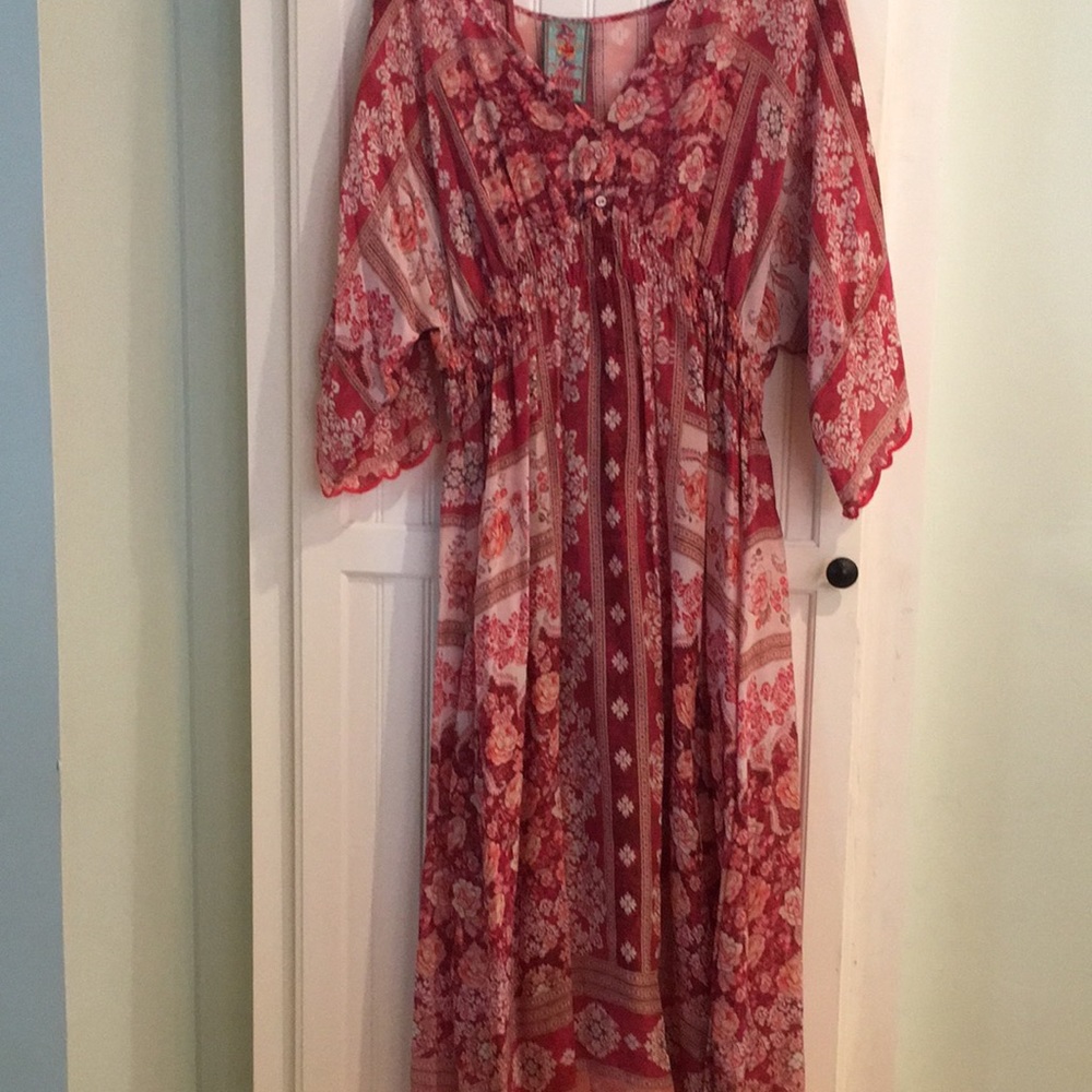 Johnny Was beautiful maxi dress Sz.L New w tags